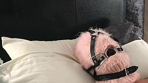 HD porn video of hairy mistress in a cosplay outfit