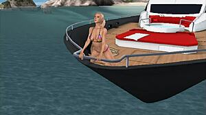 Seks 3D villa pria beruntung dalam seri yachting