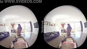 HD βίντεο VR δύο ερασιτεχνικών κοριτσιών που αυνανίζονται και τελειώνουν