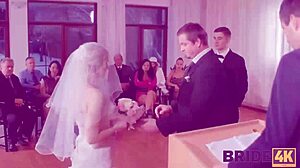 Младоженецът гледа как булката му изневерява с непознат на обществено място