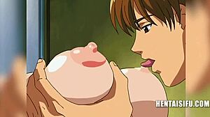 Anime-dronninger med store bryster og fremmed sex i hentai-tegnefilm