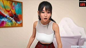 Interaktive asiatiske jenter POV i Lust Academy sesong 2 episode 61