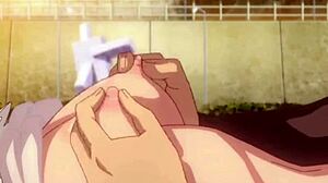 Una ragazza affascinante si impegna in un sesso appassionato all'aperto in un video hentai animato.